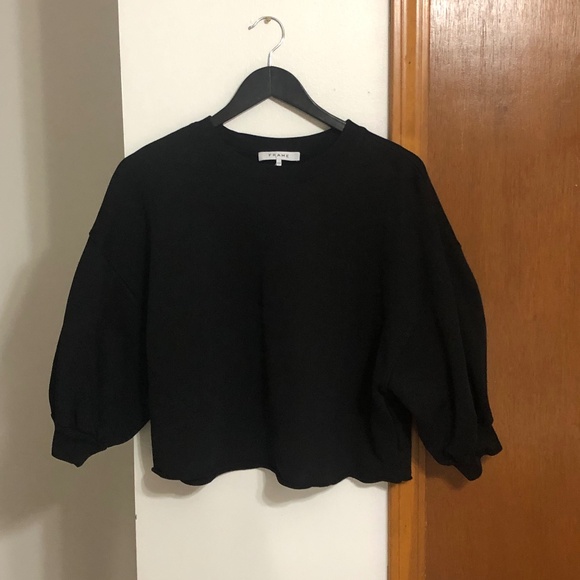 Frame Denim Tops - Frame denim black sweatshirt